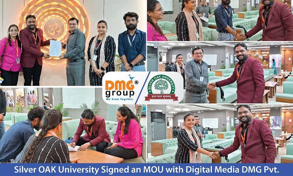 Silver OAK University Signed MOU with Digital Media DMG Pvt. Ltd